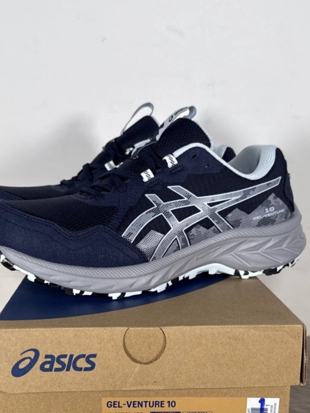 Women's Asics GEL-Venture 10 Running Shoes - Midnight/Gravel 1012B759